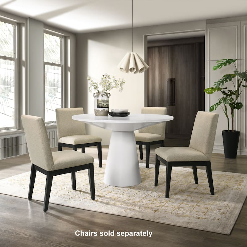 Roundhill Furniture Rocco 48" Pedestal Dining Table