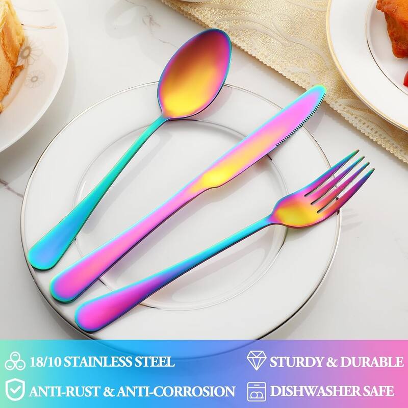 60 Pcs Silverware Set - 9.84*6.34*2inch