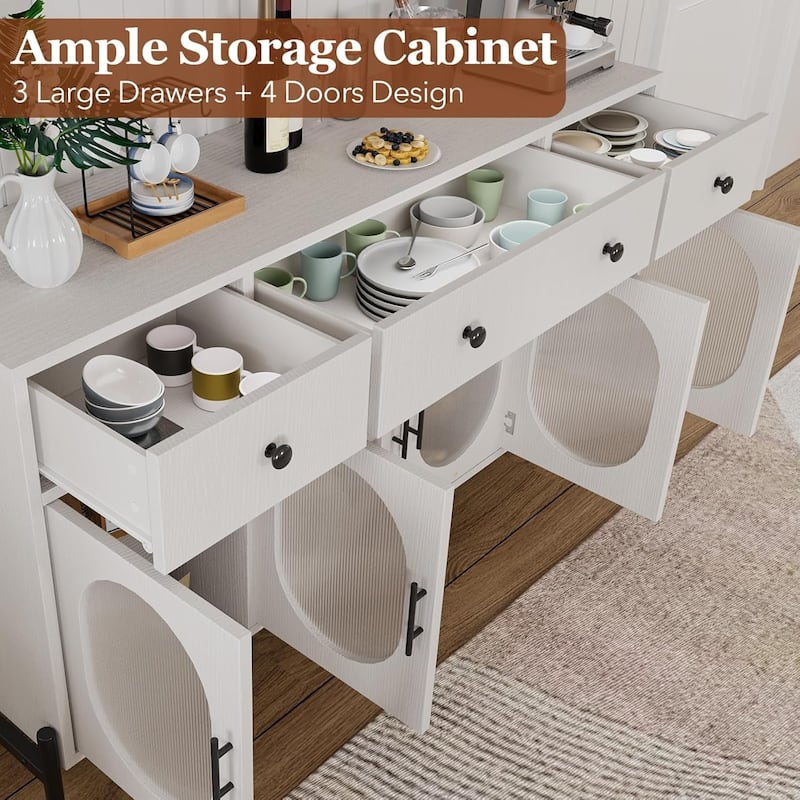 Buffet Cabinet with Storage,Large Sideboard Cabinet,Coffee Bar Cabinets