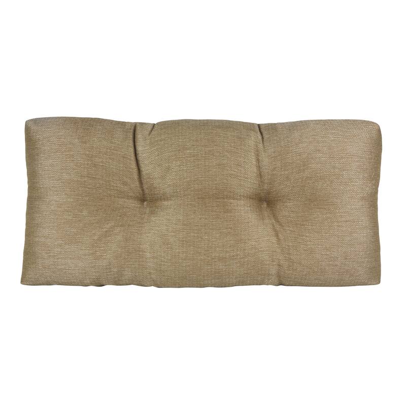 Klear Vu Tufted Omega Universal Bench Cushion - 30x14x3 - Gold