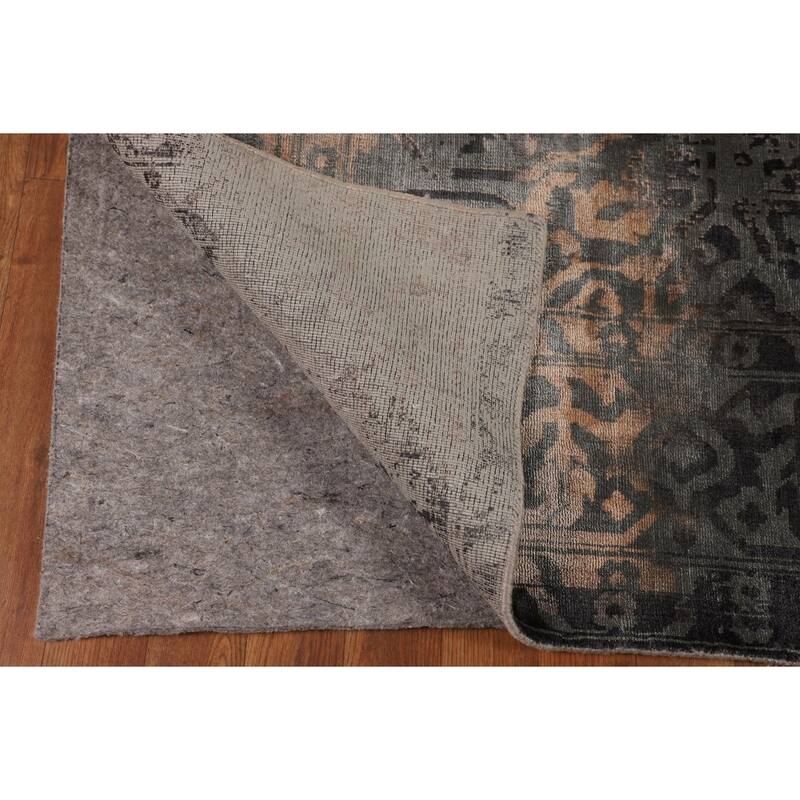 Contemporary Abstract Modern Area Rug Hand-Knotted Wool Carpet - 6'6" X 9'9"
