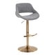 preview thumbnail 107 of 144, Silver Orchid Svellingen Adjustable Bar Stool with Rounded T Footrest - Set of 2