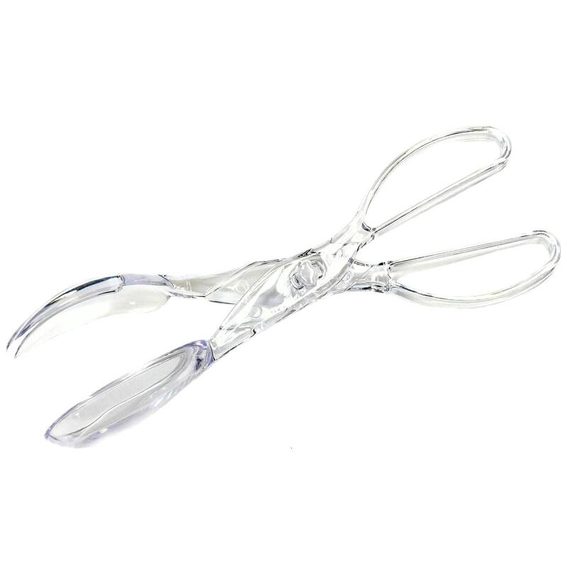 Chef Craft Heavy Duty Plastic Scissor Design Salad Serving Tongs - 1 Pack