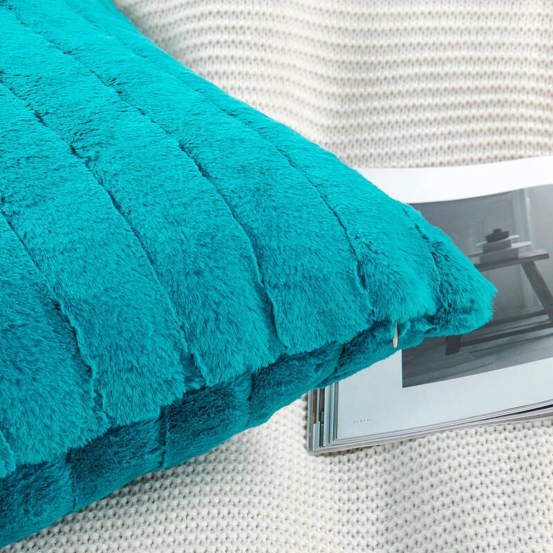 Supermink Soft Solid Throw Pillow Covers Set of 4, NO INSERT