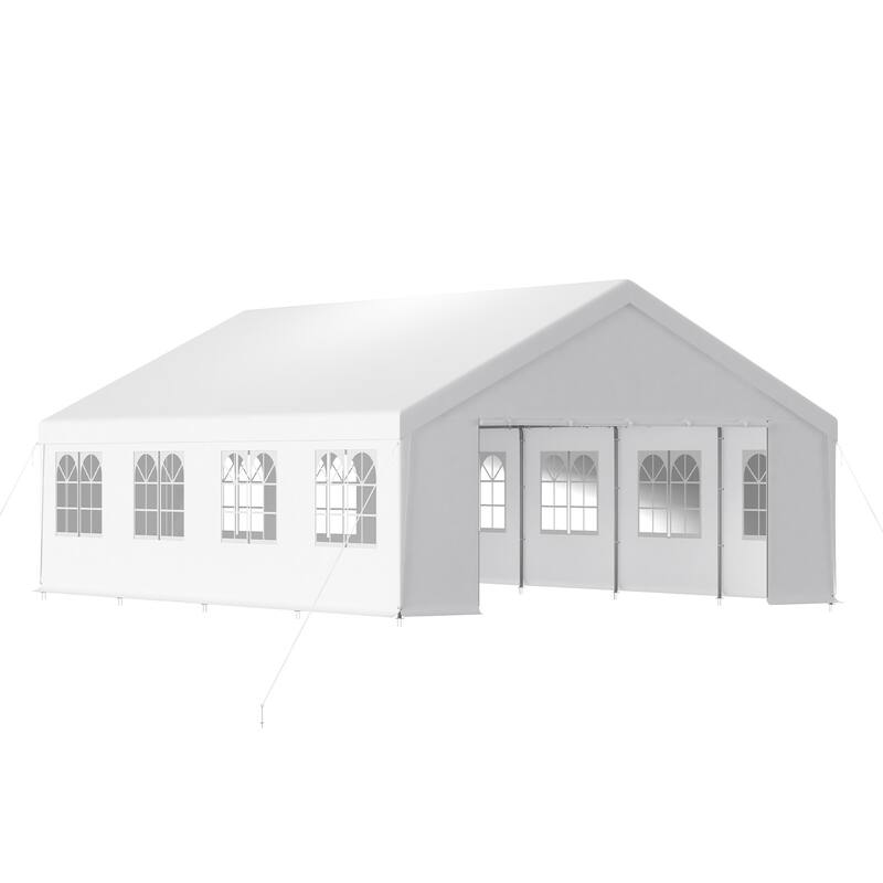 Aoodor Galvanized 20'W x 26'D Party Tent