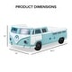 preview thumbnail 2 of 24, Furniture of America Bobby Novelty Twin Peace Bus Kid Platform Bed with LED Headlights and Sound Functions