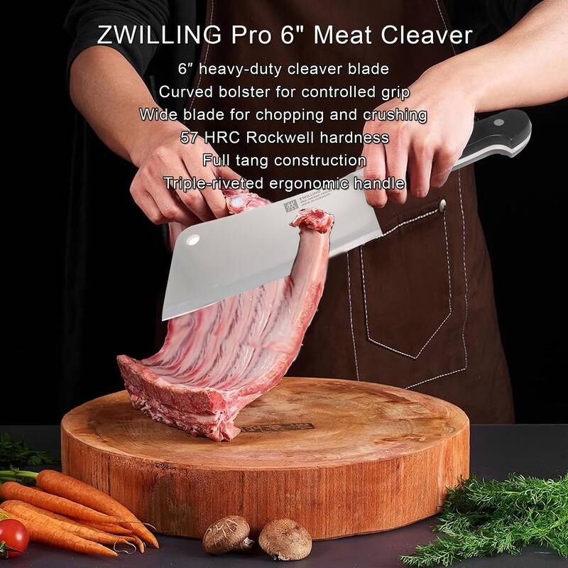 3x ZWILLING Pro 6" Meat Cleaver