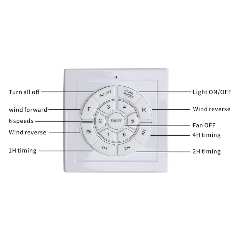 60 Inch wood Ceiling Fan with light, Low Profile Ceiling Fan with Remote Control,Noiseless Reversible DC Motor with Timer60