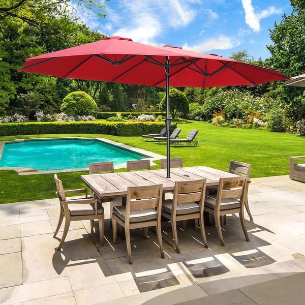 slide 2 of 45, Ainfox 15Ft Patio Umbrella with Crank Without Base
