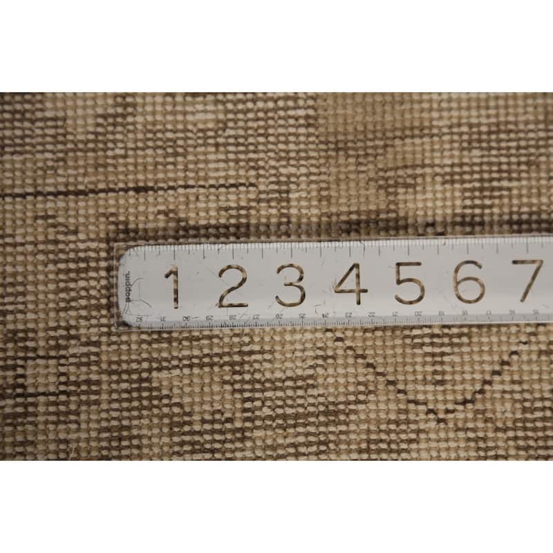 Tabriz Persian Area Rug Hand-Knotted Oriental Beige Wool Carpet - 8'0"x 10'6"
