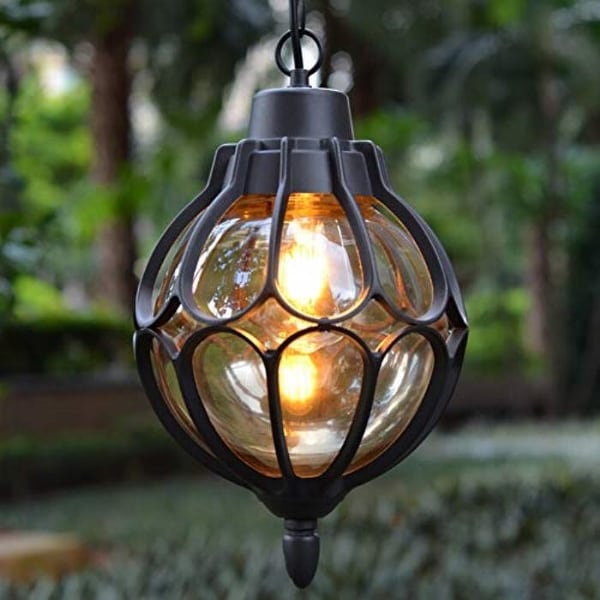 Outdoor globe light outlet fixture