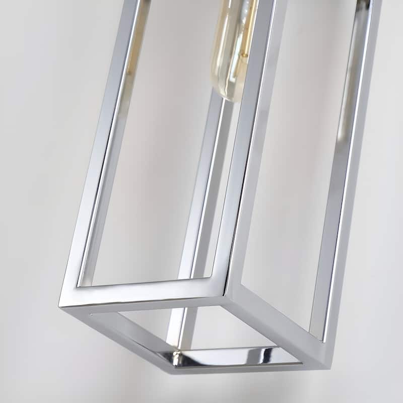 2 - Light Metal Frame A-Frame Sign Holder Wall Scone Symmetrical Geometric Vanity Light