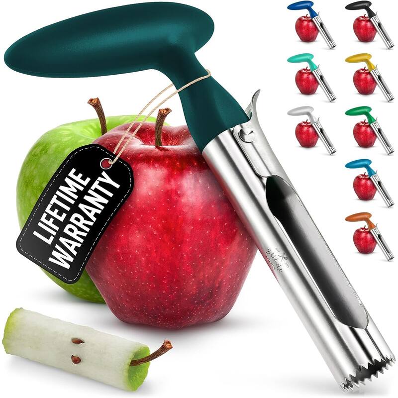 Zulay Kitchen Ultra Sharp Premium Apple Corer Tool - Dark Teal