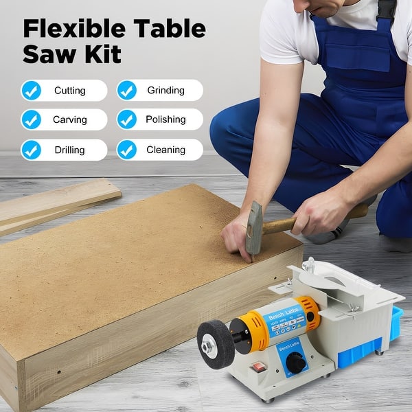 Sake Mini Multi-functional Table Saw, Sake Mini Table Saw Saw Crafts Sakerplus 7 Speed Adjustable 1 2 Adjustable Cut Depth Liftable%2f13695568286