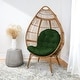preview thumbnail 47 of 67, Humble + Haute Indoor Egg Chair Cushion (Cushion Only) 44 x 27 x 4 - Hunter Green