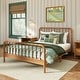 preview thumbnail 19 of 32, Max and Lily Jenny Queen Spindle Platform Bed Pecan