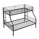 preview thumbnail 5 of 11, Twin Over Full Metal Bunk Bed with Sturdy Frame and Under Bed Storage Space