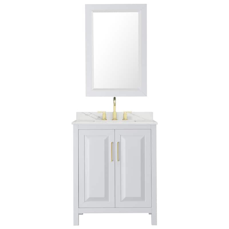 Wyndham Collection WCV252530S-QTZ-US3M24 Daria 30" Free Standing