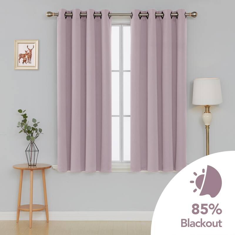 Deconovo Square Grommet Curtain Panel Pair(2 Panel)