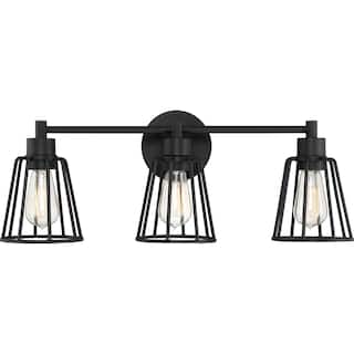 Atticus 3-Light Bathroom Vanity Light in Earth Black