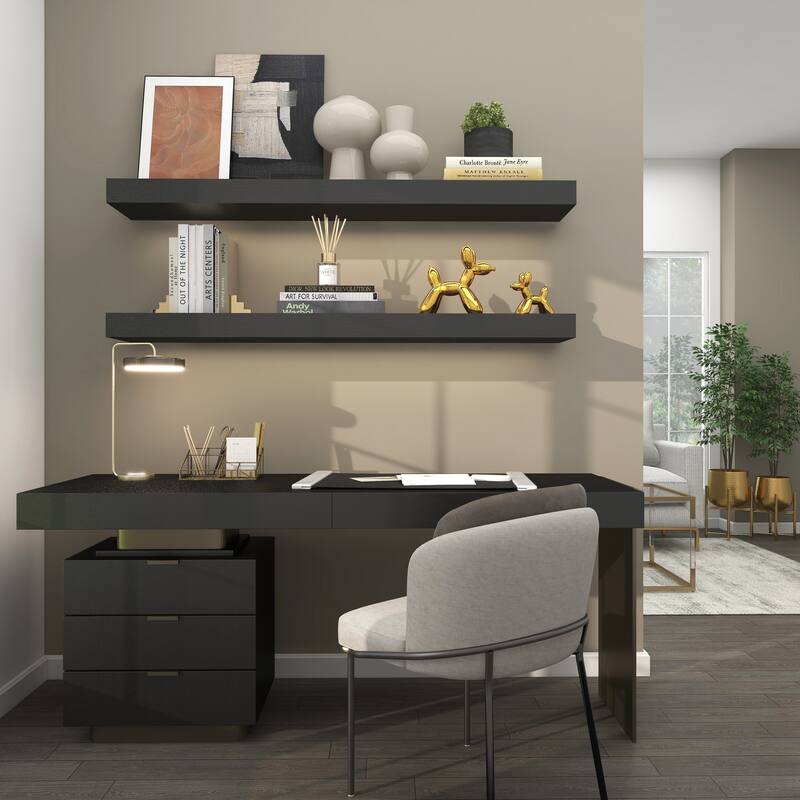 Gold Porcelain Ceramic Balloon Dog Sculpture (Set of 2) - Gold, Silver, White, Black, Multi Colored