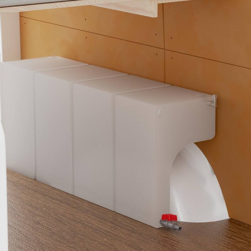 TORVA Sptinter 2500 & Transit 33-Gallon Non-Standard RV Wheel Well Water Tank Tailored for Sprinter 2500 & Transit Vans
