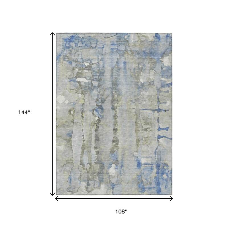 HomeRoots Abstract Transitional Rectangle Outdoor Rug