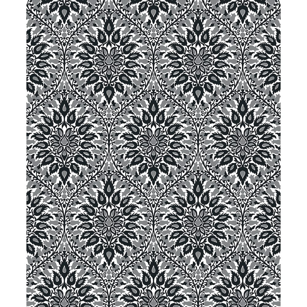 Seabrook Designs Luna Ogee Nonwoven Unpasted Wallpaper