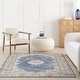 preview thumbnail 18 of 36, Nuloom Teja SplashGuard Persian Medallion Machine Washable Area Rug