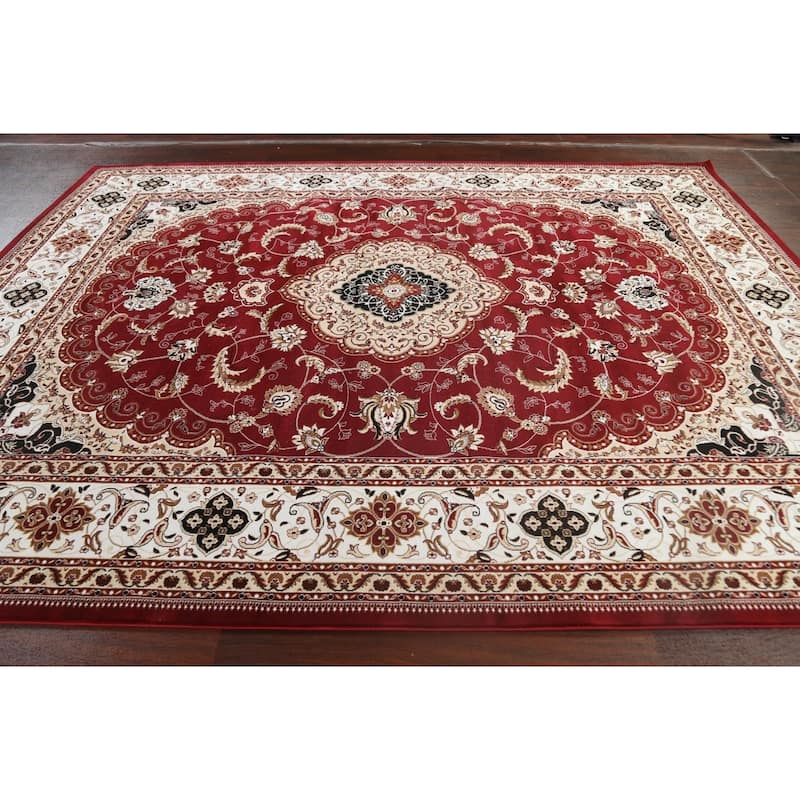 Traditional Floral Medallion Tabriz Turkish Area Rug Oriental Carpet