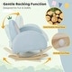 preview thumbnail 4 of 4, Toddler Rocking Chair Children's Upholstered Velvet Rocker Armchair