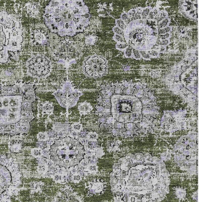 HomeRoots Floral Transitional Rectangle Outdoor Rug