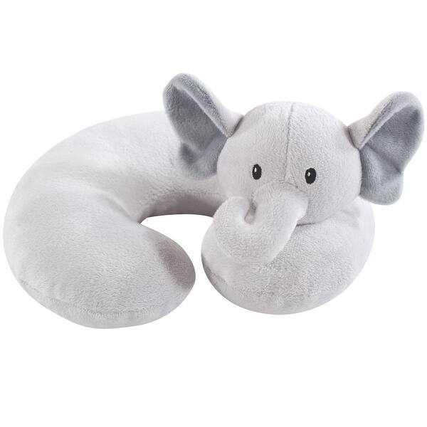 slide 1 of 1, Hudson Baby Infant and Toddler Unisex Neck Pillow, Gray Elephant, One Size - Gray Elephant Gray Elephant