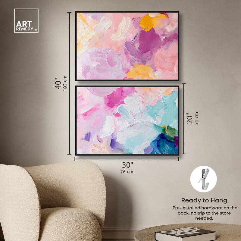 Misty Layers Canvas Set of 2 by Art Remedy