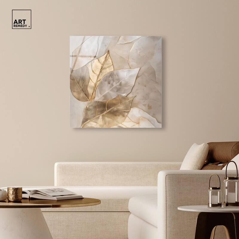 Golden Boughs Acrylic by Art Remedy, Ready to Hang
