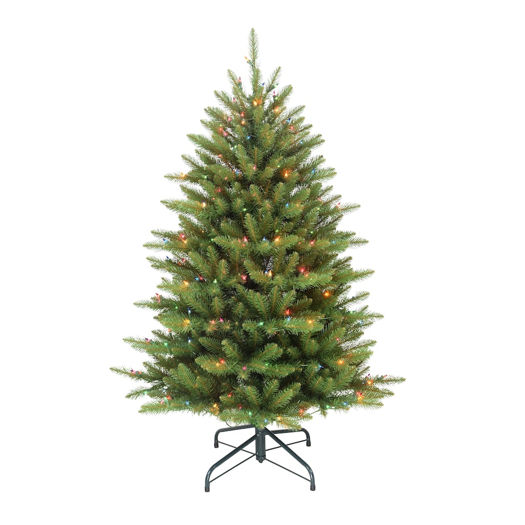 Puleo International 4.5 ft. Pre-Lit Fraser Fir Artificial Christmas Tree