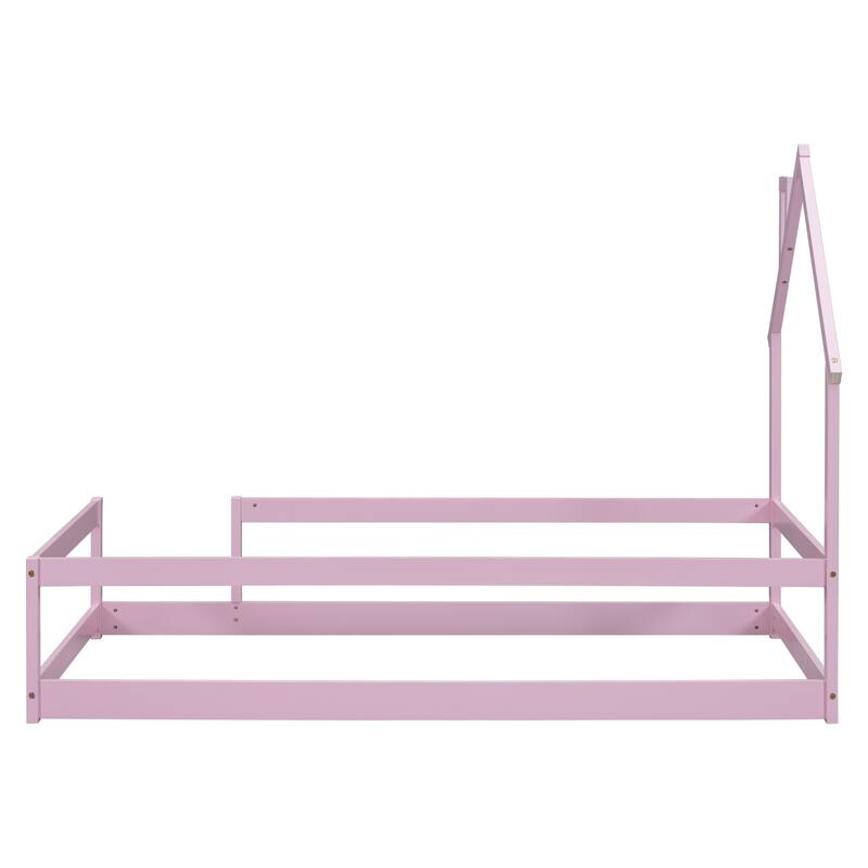 Twin Size Wood bed with Fences