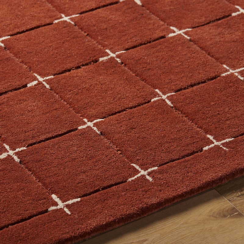 Livabliss Brook Glam Plaid Area Rug
