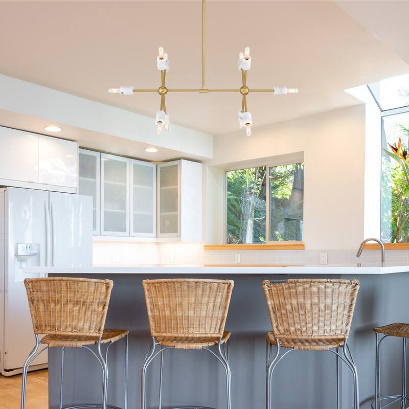 Designers Fountain D304C-IS Star Dust 10 Light 35" Wide Linear Pendant