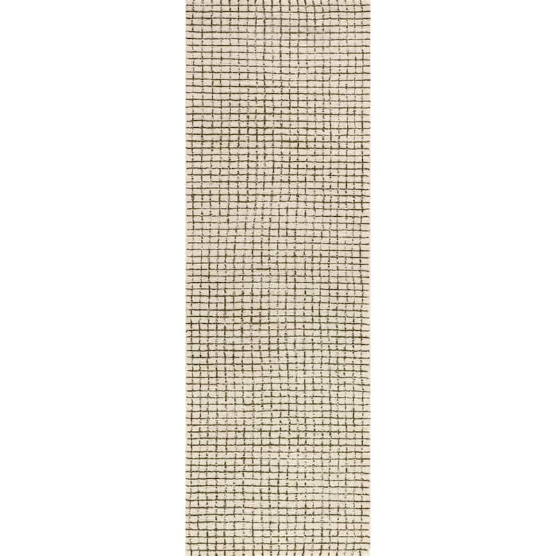 Nuloom Melrose Checked Wool Area Rug