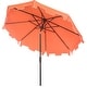 preview thumbnail 6 of 5, SAFAVIEH Zimmerman 9ft Round Outdoor Patio Umbrella - UV Resistant with Button Tilt