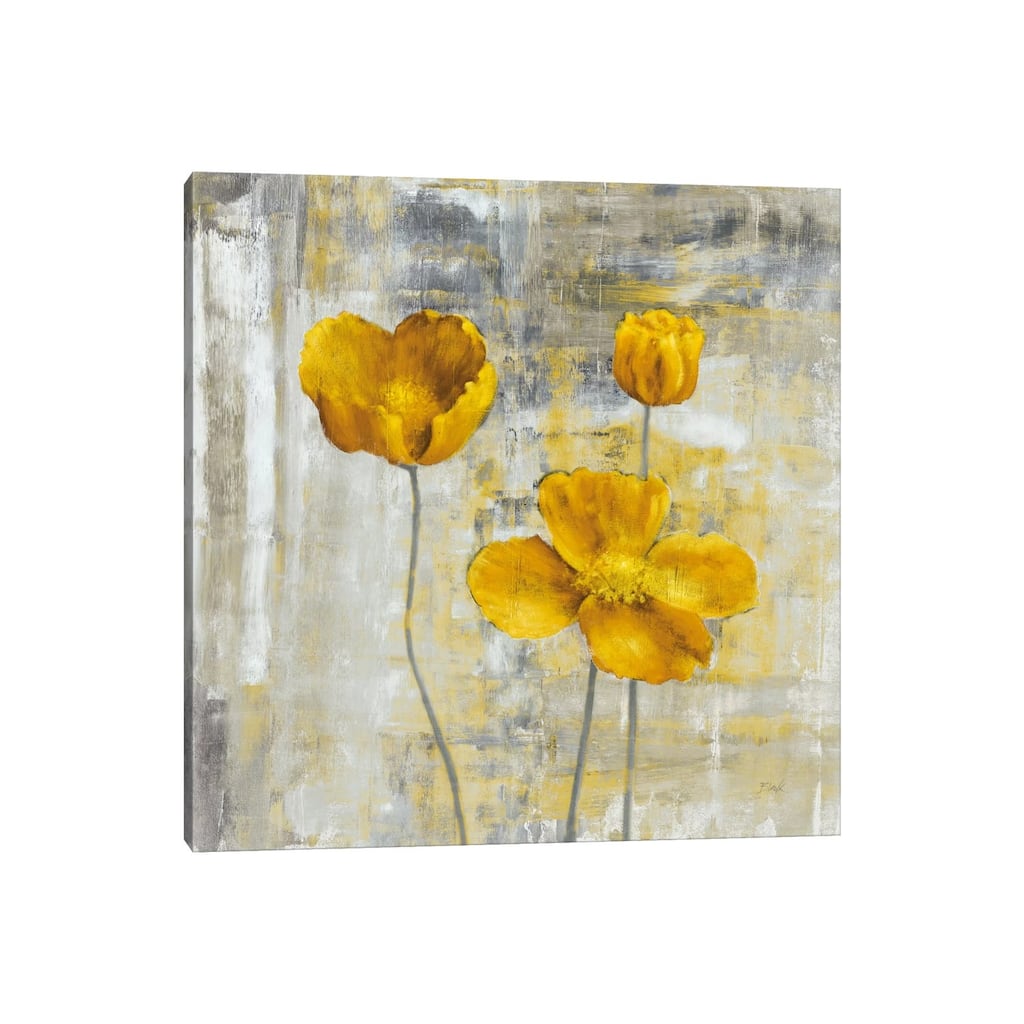 iCanvas "Yellow Flowers II" by Carol Black Canvas Print