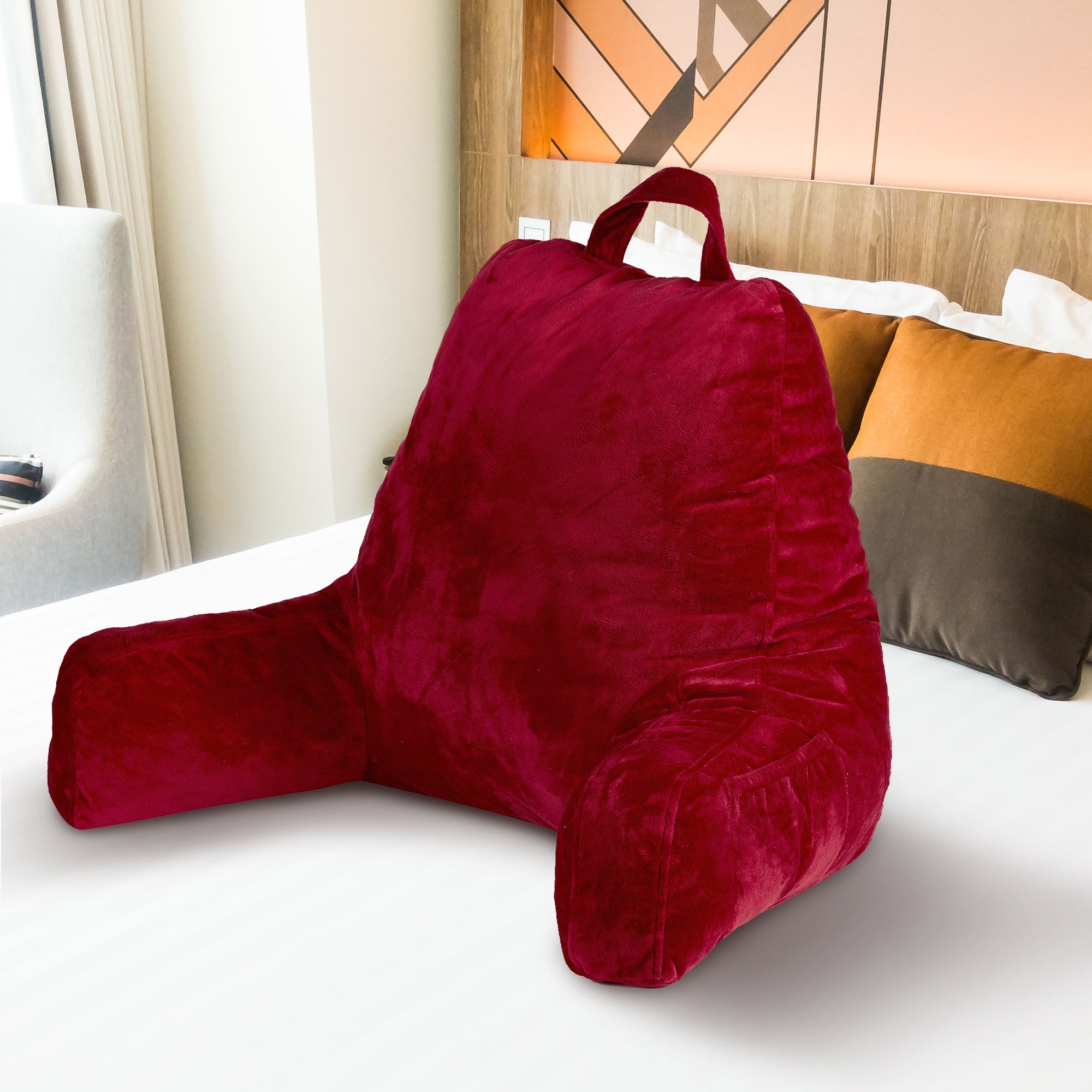 Cheer Collection Backrest Reading TV and Gaming Pillow with Armrest On Sale Bed Bath Beyond 32701824