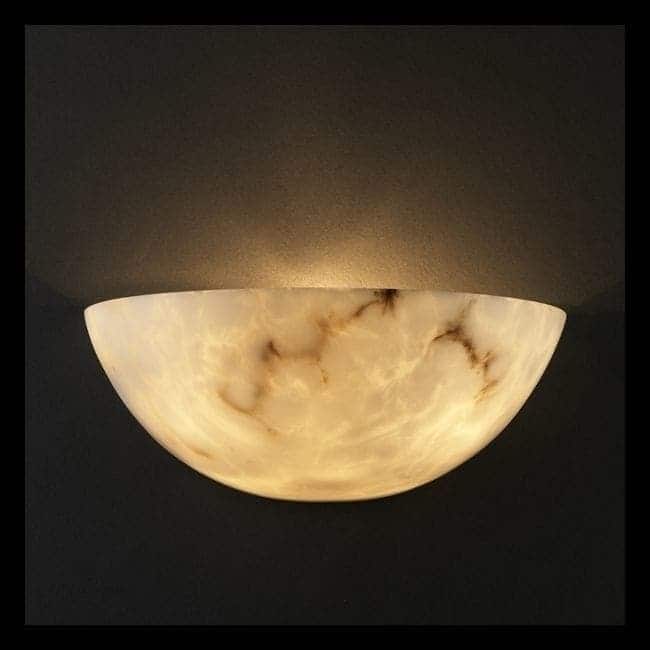Copper Grove Nierembergia Wall Sconce with Sphere Alabster Shade - Faux Alabaster Resin