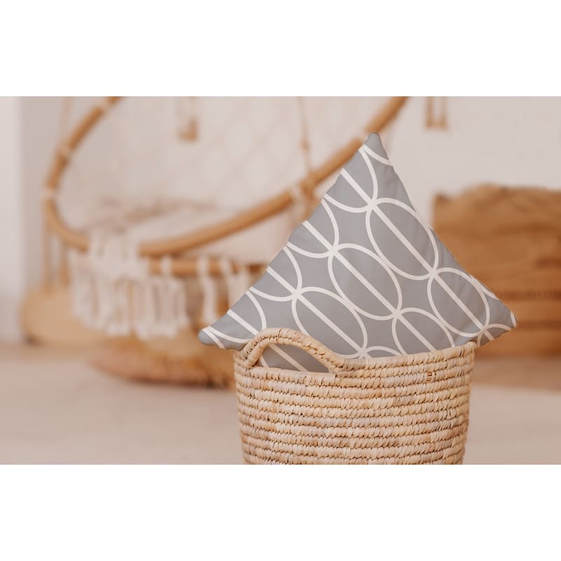 Ovals Go 'Round Decorative Throw Pillow