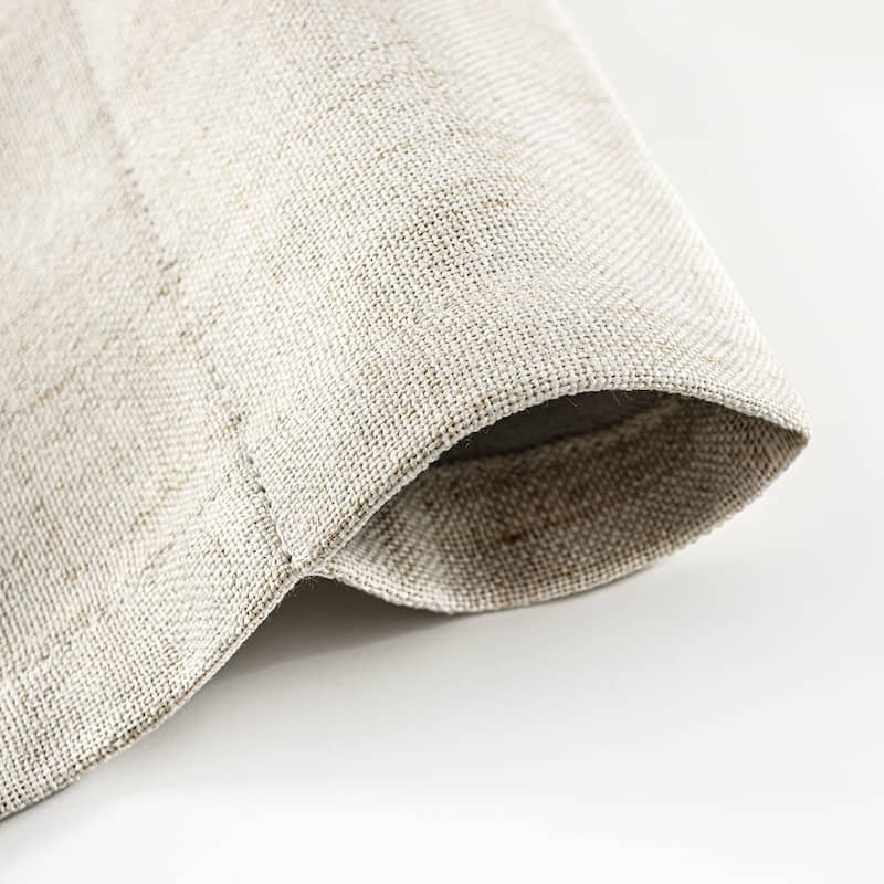 DriftAway Blackout Linen Textured Solid Basic Room Darkening Thermal Insulated Tie Up