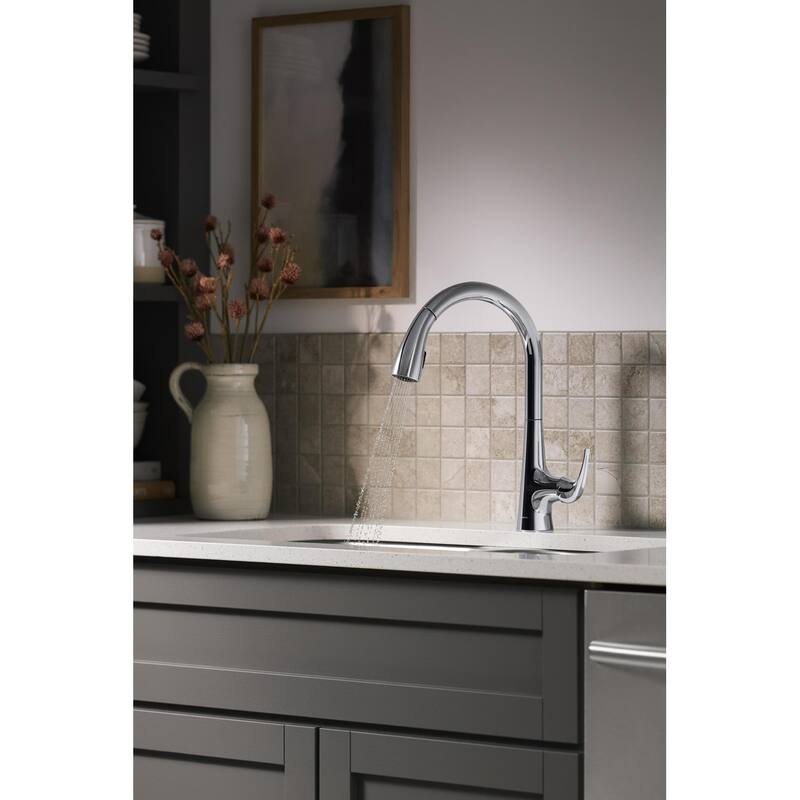 Sterling Medley 1.5 GPM Single Hole Pull Down Kitchen Faucet