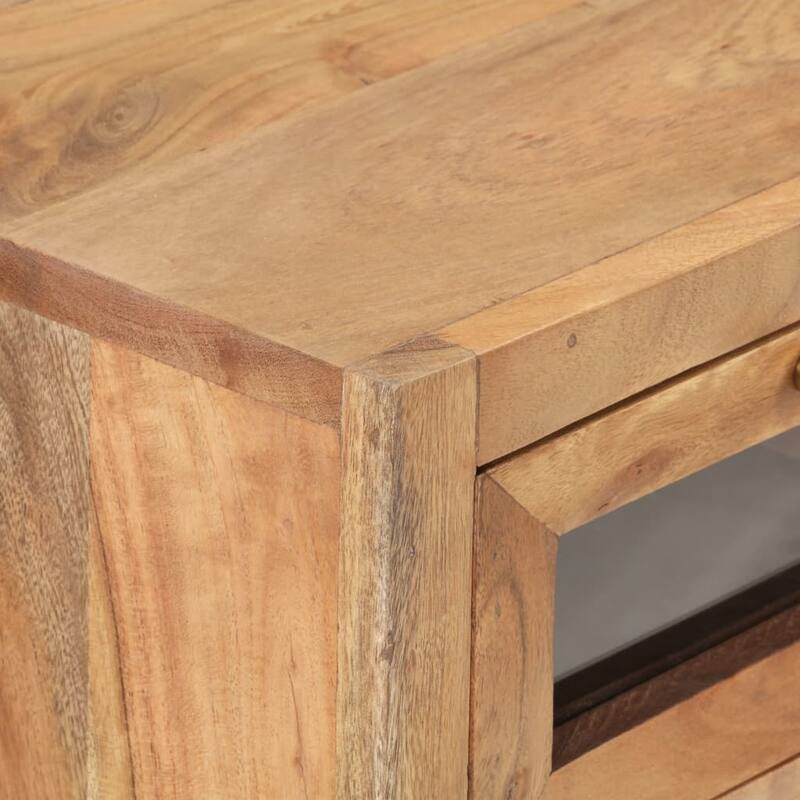 vidaXL Sideboard 23.6"x13.8"x27.6" Solid Acacia Wood