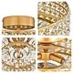 preview thumbnail 12 of 16, Jojospring Jolie 4-light Crystal and Prism Round Flush Mount