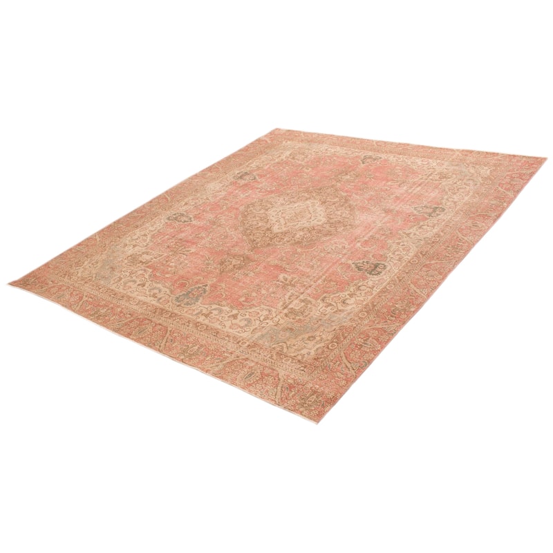 ECARPETGALLERY Hand-knotted Antalya Vintage Dark Copper Wool Rug - 9'6 x 12'0